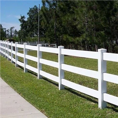 সাদা পিভিসি ঘোড়া বেড়া